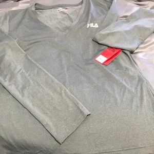 Long sleeve Fila athletic shirt.